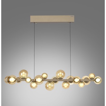 Lustra LED PURE E-POPUP auriu Zuma Line 2557-97, 120x29.5 cm, 45W
