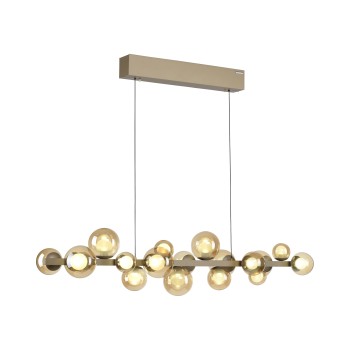 Lustra LED PURE E-POPUP auriu Zuma Line 2557-97, 120x29.5 cm, 45W