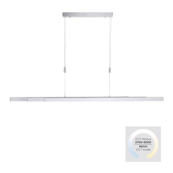 Lustra LED ADRIANA aluminiu Zuma Line 2568-95, 179x5.5 cm, 45W