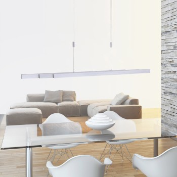 Lustra LED ADRIANA aluminiu Zuma Line 2568-95, 179x5.5 cm, 45W