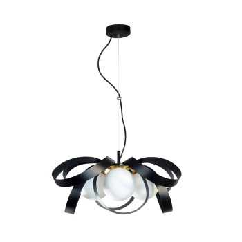 Lustra NELA negru Zuma Line 1139, D65 cm, 4xE14