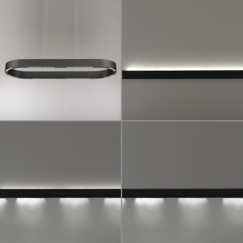 Lustra LED Q-STRETTO negru Zuma Line 2688-18, 86.8x30 cm, 76W