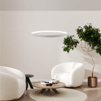 Lustra LED CIRCLE alb Zuma Line LA0716/1 - WH, D78 cm, 50W