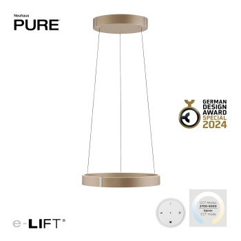 Lustra LED PURE E-CLIPSE maro Zuma Line 2560-97, D50 cm, 20W