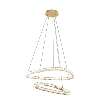 Lustra LED ATHESA auriu Zuma Line MD3169-2-3GT, D80 cm, 38W