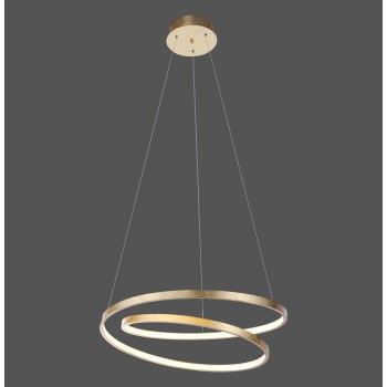 Lustra LED ROMAN auriu Zuma Line 2472-12, D55 cm, 32W