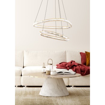 Lustra LED ATHESA auriu Zuma Line MD3169-2-3GT, D80 cm, 38W