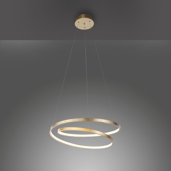 Lustra LED ROMAN auriu Zuma Line 2472-12, D55 cm, 32W