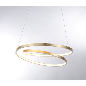 Lustra LED ROMAN auriu Zuma Line 2472-12, D55 cm, 32W