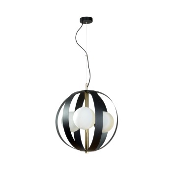 Lustra NELA negru Zuma Line 1137, D40 cm, 3xE14
