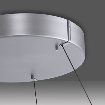 Lustra LED PURE E-CLIPSE aluminiu Zuma Line 2561-95, D70 cm, 53W