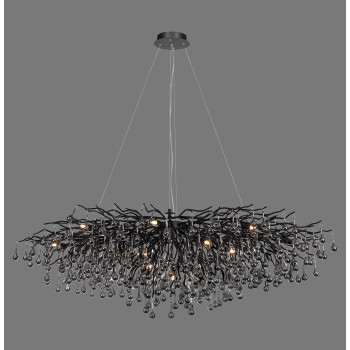 Lustra ICICLE negru Zuma Line 2031-18, 150x75 cm, 15xG9