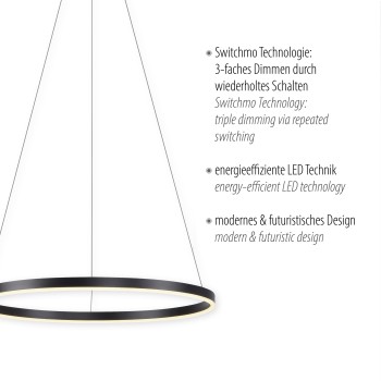 Lustra LED RITUS antracit Zuma Line 15394-13, 120x58.5 cm, 31.5W