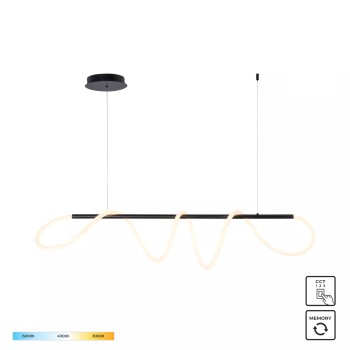 Lustra LED BALBO negru Zuma Line 20006PM-BK, 5x120 cm, 45W