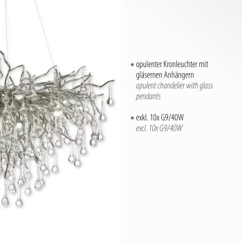 Lustra ICICLE otel Zuma Line 2192-55, 100x50 cm, 10xG9