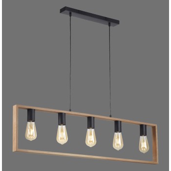 Lustra FRANKY negru Zuma Line 15653-18, 120x6 cm, 5xE27