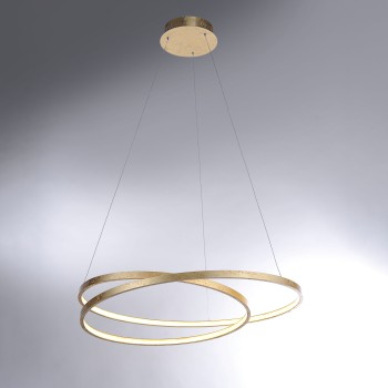 Lustra LED ROMAN auriu Zuma Line 2474-12, D72 cm, 46W