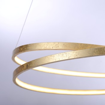 Lustra LED ROMAN auriu Zuma Line 2474-12, D72 cm, 46W