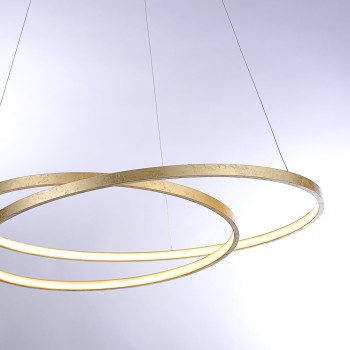 Lustra LED ROMAN auriu Zuma Line 2474-12, D72 cm, 46W
