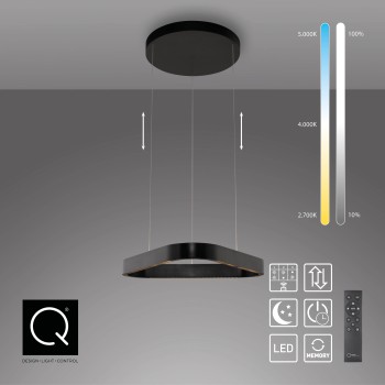 Lustra LED Q-STRETTO negru Zuma Line 2690-18, 60x54.9 cm, 61W
