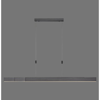 Lustra LED PURE-MOTO gri Zuma Line 2525-15, 200x5.5 cm, 45W