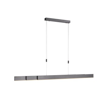 Lustra LED PURE-MOTO gri Zuma Line 2525-15, 200x5.5 cm, 45W