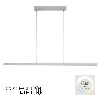 Lustra LED ADRIANA COMFORT LIFT argintiu Zuma Line 2598-95, D5.5 cm, 13W