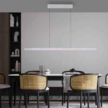 Lustra LED ADRIANA COMFORT LIFT argintiu Zuma Line 2598-95, D5.5 cm, 13W