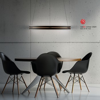 Lustra LED PURE E-LOOP negru Zuma Line 2551-18, D70.1 cm, 22W