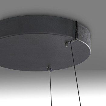 Lustra LED PURE E-LOOP negru Zuma Line 2551-18, D70.1 cm, 22W
