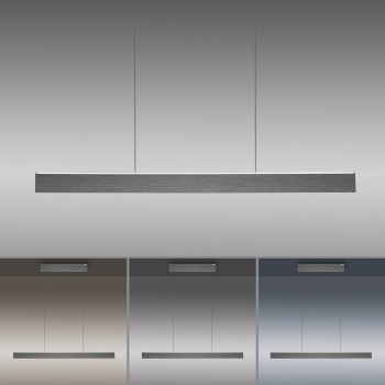 Lustra LED PURE E-MOTION gri Zuma Line 2570-15, 120x8.2 cm, 45W