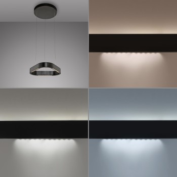 Lustra LED Q-STRETTO negru Zuma Line 2689-18, 40.8x38.2 cm, 38W