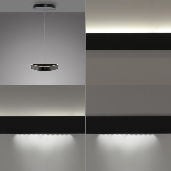 Lustra LED Q-STRETTO negru Zuma Line 2689-18, 40.8x38.2 cm, 38W