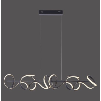 Lustra LED CURLS negru Zuma Line 19033-18, 99x21 cm, 45W