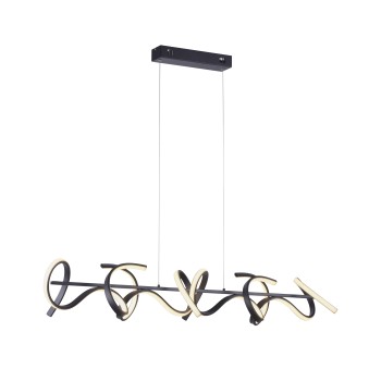 Lustra LED CURLS negru Zuma Line 19033-18, 99x21 cm, 45W