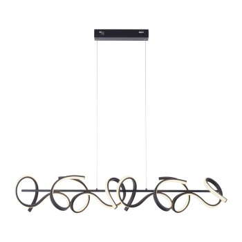 Lustra LED CURLS negru Zuma Line 19033-18, 99x21 cm, 45W