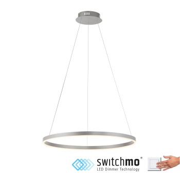 Lustra LED RITUS aluminiu Zuma Line 15394-95, 120x58.5 cm, 31.5W
