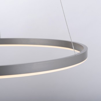 Lustra LED RITUS aluminiu Zuma Line 15394-95, 120x58.5 cm, 31.5W