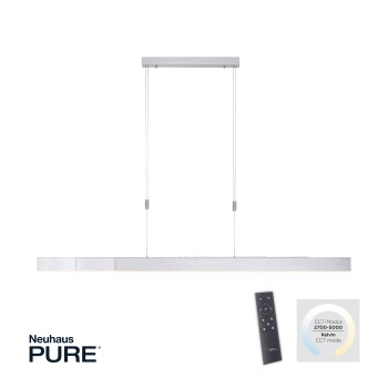 Lustra LED PURE-MOTO aluminiu Zuma Line 2525-95, 200x5.5 cm, 45W