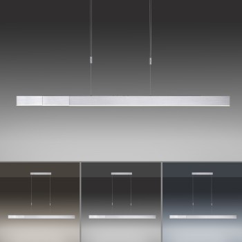 Lustra LED PURE-MOTO aluminiu Zuma Line 2525-95, 200x5.5 cm, 45W