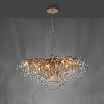 Lustra ICICLE alama antichizata Zuma Line 2192-11, 100x50 cm, 10xG9
