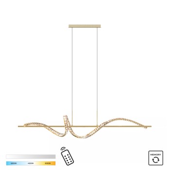 Lustra LED ATHESA auriu Zuma Line MD3170-1-3GT, 150x28 cm, 26W