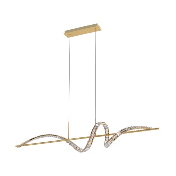 Lustra LED ATHESA auriu Zuma Line MD3170-1-3GT, 150x28 cm, 26W