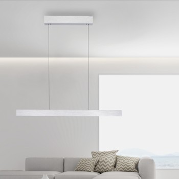 Lustra LED PURE E-MOTION aluminiu Zuma Line 2570-95, 120x8.2 cm, 45W