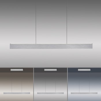 Lustra LED PURE E-MOTION aluminiu Zuma Line 2570-95, 120x8.2 cm, 45W