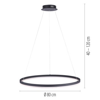 Lustra Pendul Zuma Line 003902-002334, D80 cm, 1xLED-BOARD