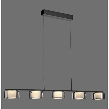 Lustra LED RIKA negru Zuma Line 2116-18, 119x15 cm, 42W