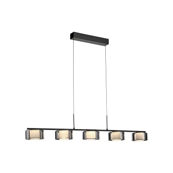 Lustra LED RIKA negru Zuma Line 2116-18, 119x15 cm, 42W