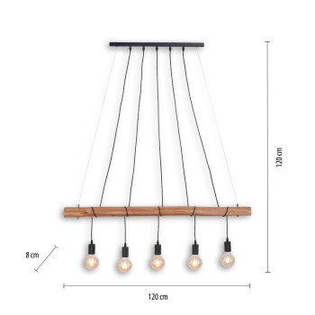 Lustra DAMIAN Zuma Line 15515-18, 120x8 cm, 5xE27