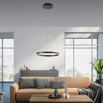 Lustra LED RITUS antracit Zuma Line 15393-13, 120x39.3 cm, 23.5W